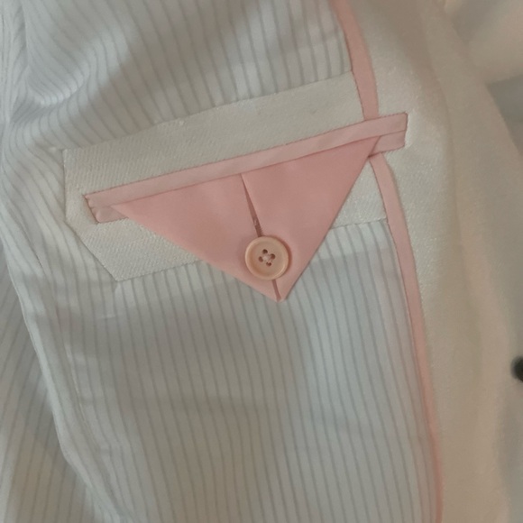 J Crew Parke Blazer in stretch linen blend size 00 White - Picture 5 of 8